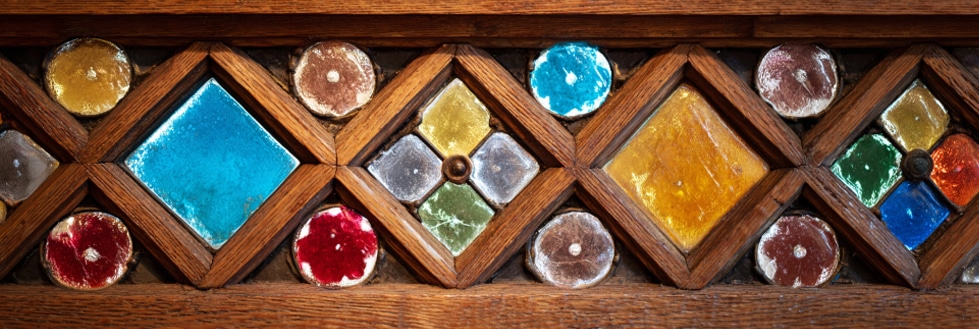 bespoke stained & leaded decorative glass doors in Bristol