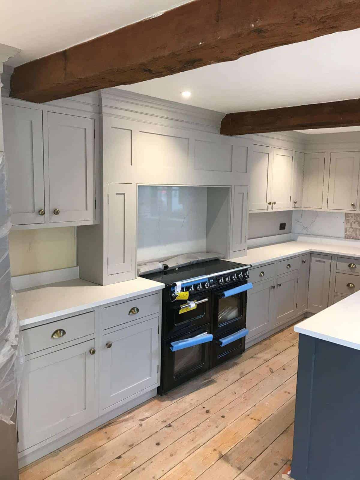 Custom oak bespoke kitchen Bristol installation
