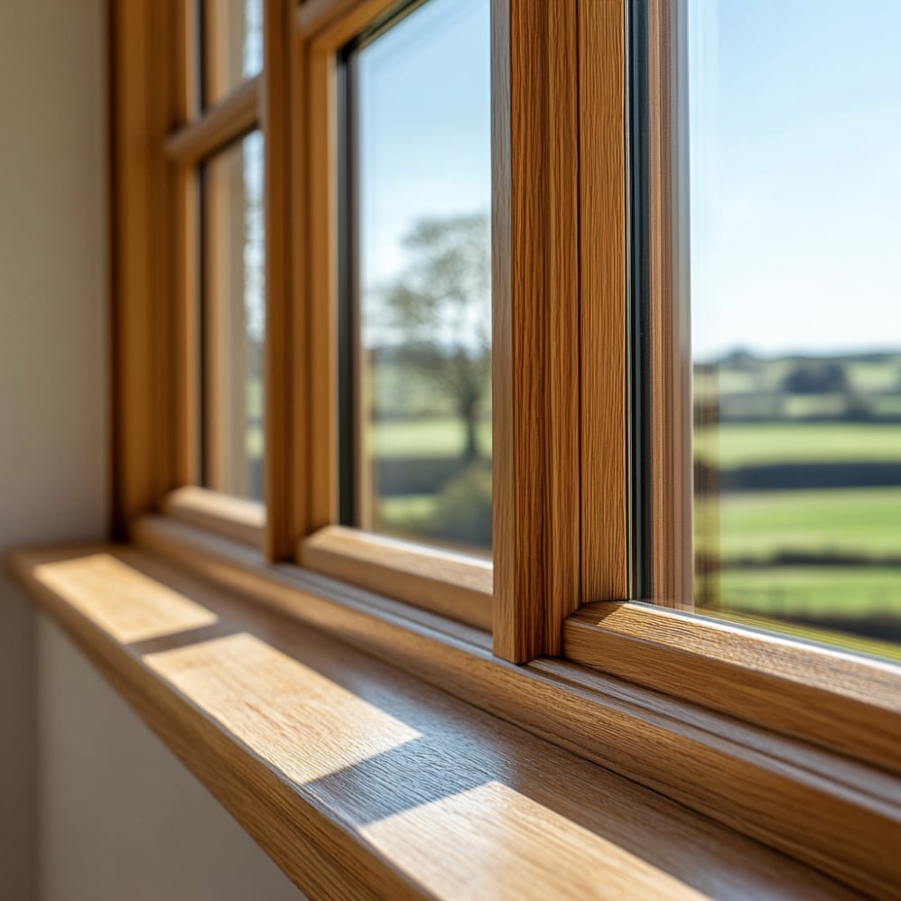 Elm hardwood bespoke windows