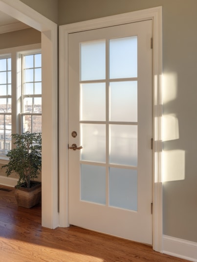 Glazed panelled wood doors Bristol