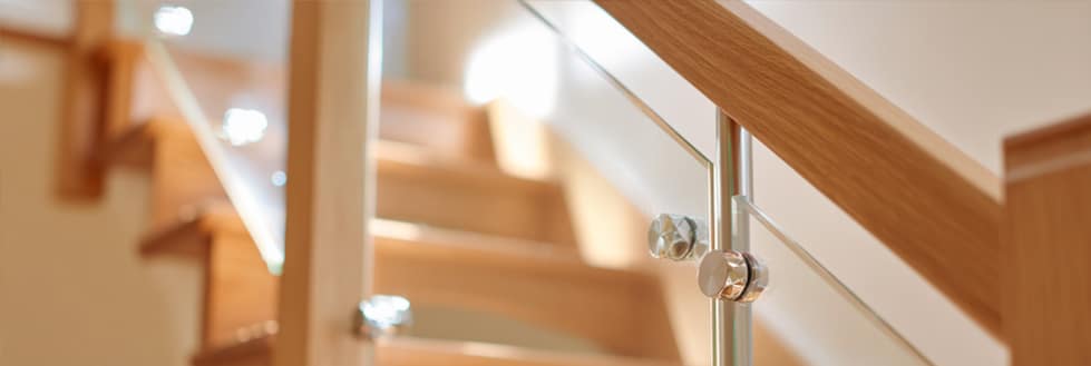 Laminated glass bespoke staircases & stairs Bristol