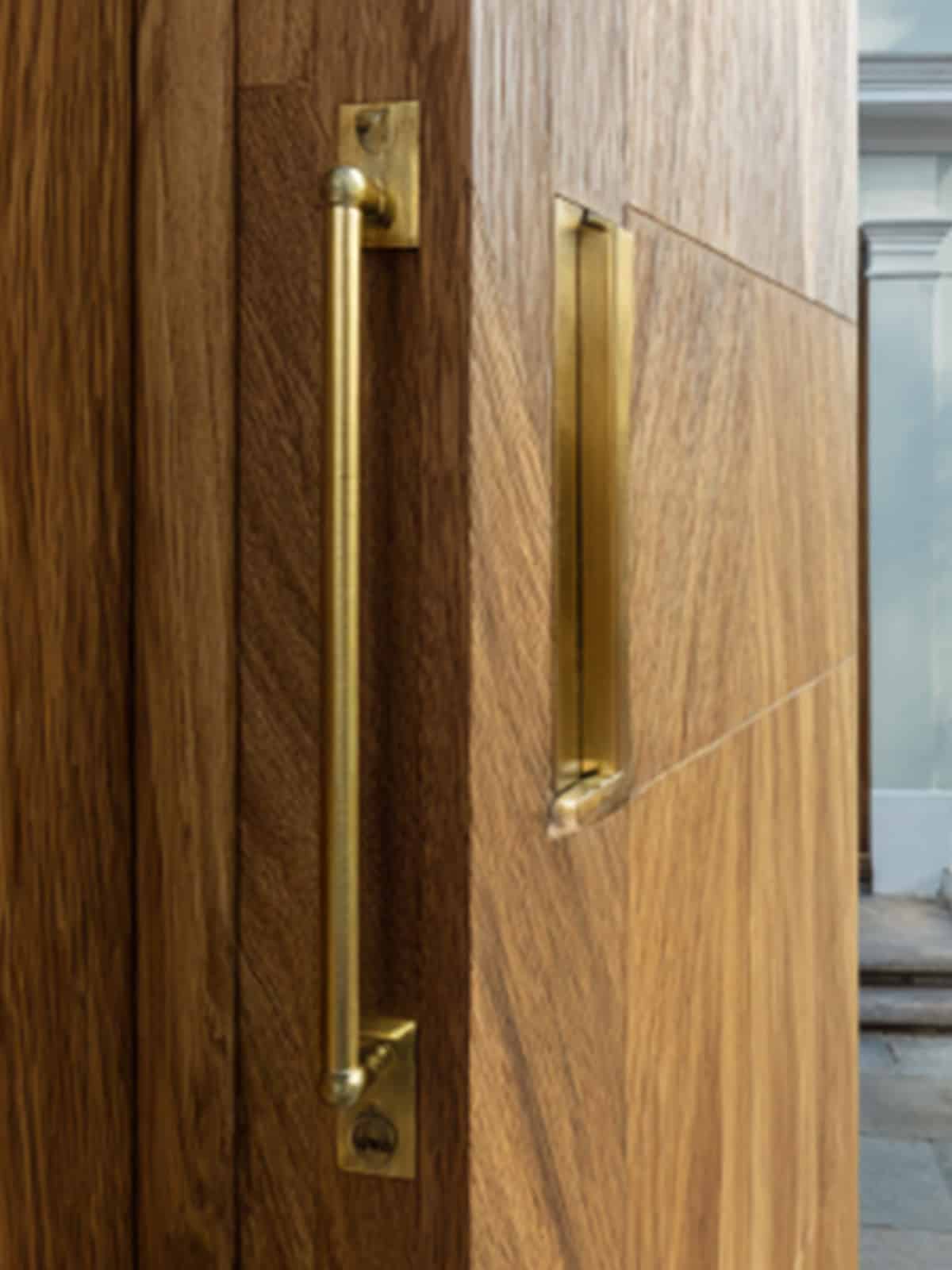 Oak entrance door Bristol townhouse